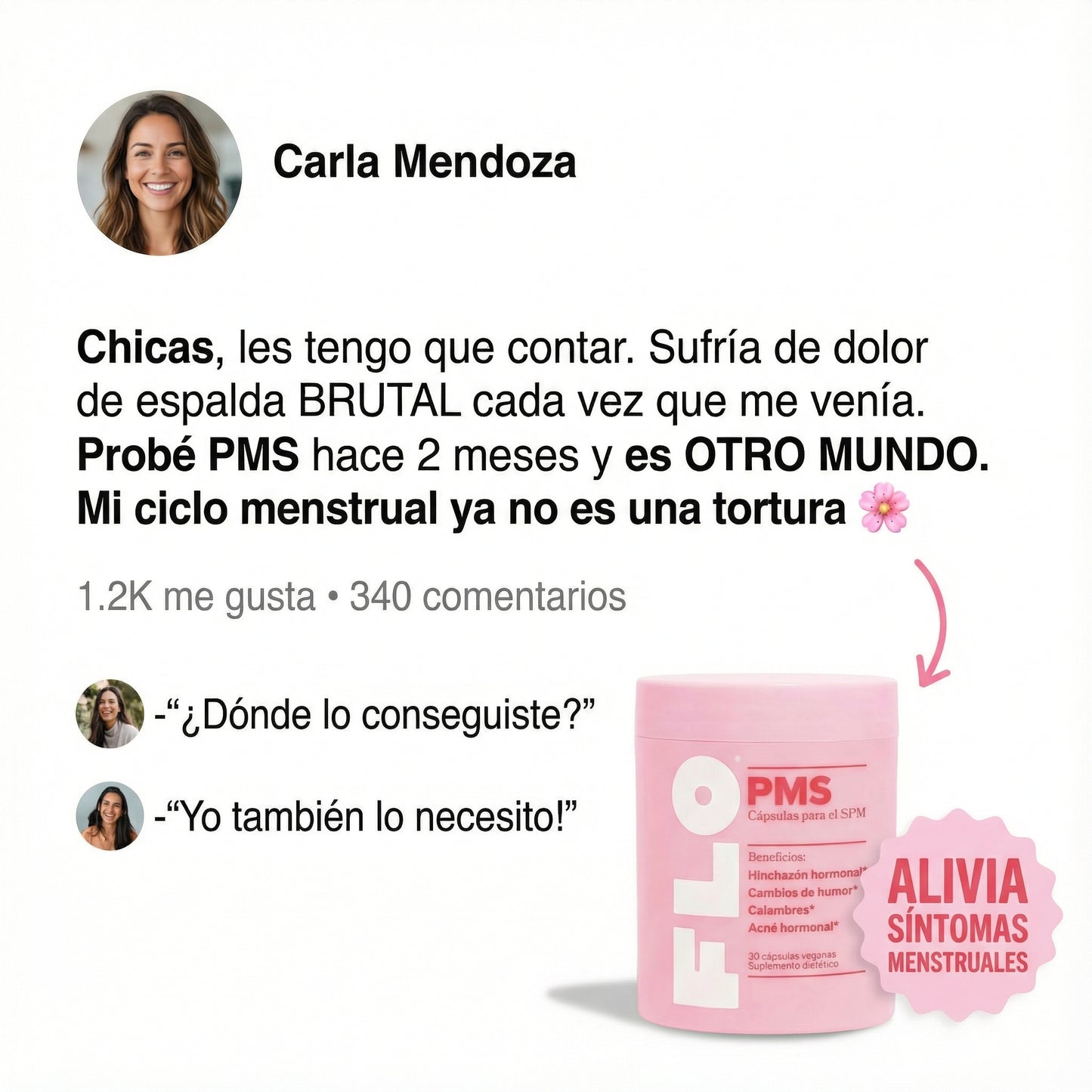 FLO® | Cápsulas para el Síndrome Premenstrual